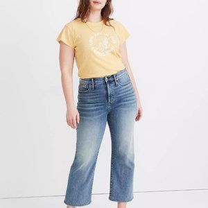 Madewell: Slim Wide-Leg Crop Jeans in Reggie Wash